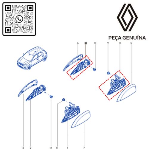 RN 78830R-K 806078830R PUXADOR EXT. DIR-ESQ DA PORTA KWID -3-